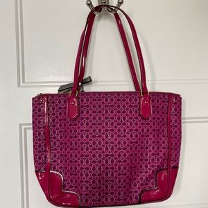 Coach small tote magenta